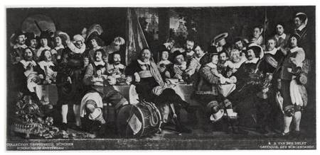 Celebration of the Peace of Munster, 1648, at the Crossbowmen's Headquarters od Bartholomeus van der Helst