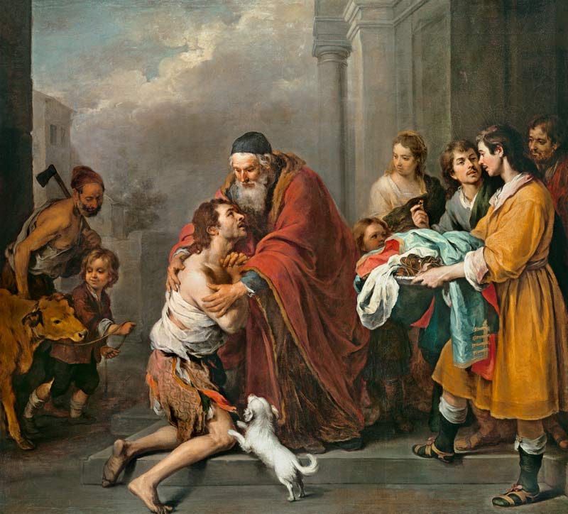 Homecoming of the Prodigal Son od Bartolomé Esteban Perez Murillo