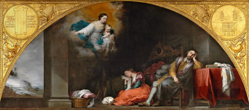 The Story of the Foundation of Santa Maria Maggiore: The Patrician's Dream od Bartolomé Esteban Perez Murillo