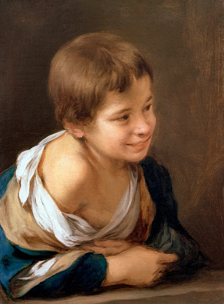 A Peasant Boy Leaning on a Sill od Bartolomé Esteban Perez Murillo
