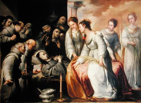 The Death of St. Clare od Bartolomé Esteban Perez Murillo