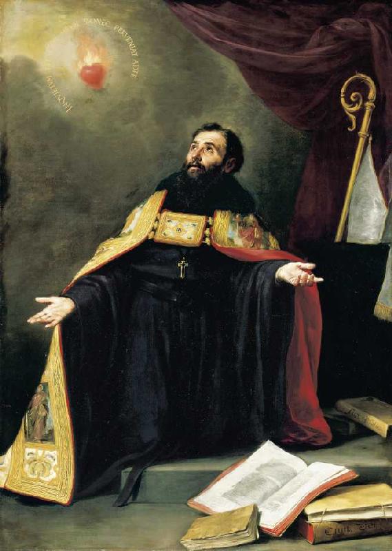 Der Heilige Augustinus in Ekstase. od Bartolomé Esteban Perez Murillo