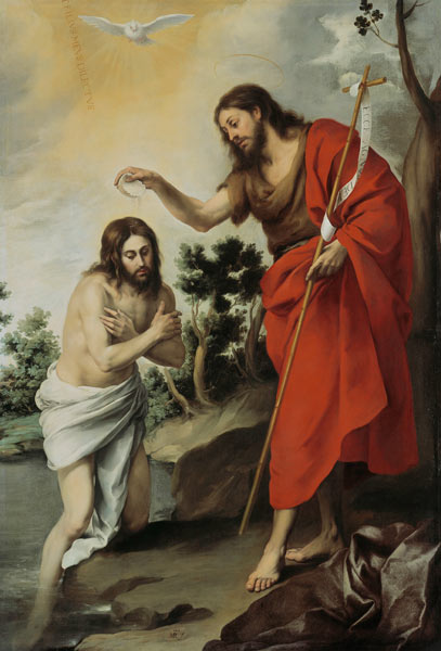 The Baptism of Christ od Bartolomé Esteban Perez Murillo