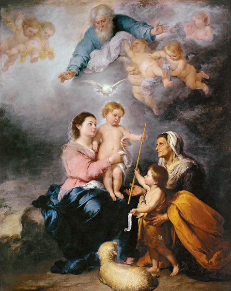 The Holy Family (The Virgin of Seville) od Bartolomé Esteban Perez Murillo