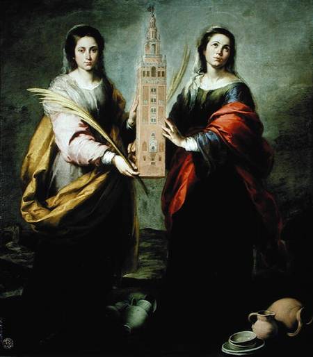 St. Justina and St. Rufina od Bartolomé Esteban Perez Murillo