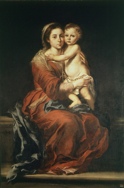Madonna of the Rosary / Murillo od Bartolomé Esteban Perez Murillo