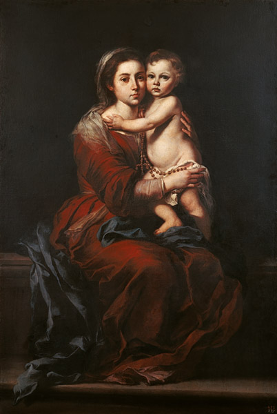 Madonna with the rosary od Bartolomé Esteban Perez Murillo