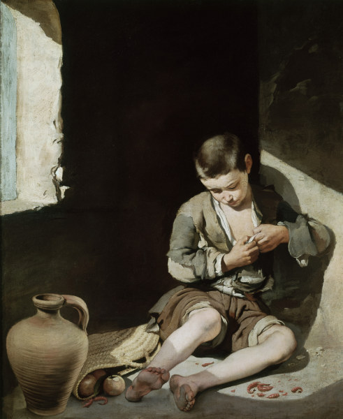 Murillo, Beggar Boy (Flea Catcher) od Bartolomé Esteban Perez Murillo