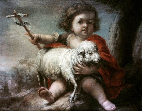 Murillo, Johannes der Täufer als Kind od Bartolomé Esteban Perez Murillo