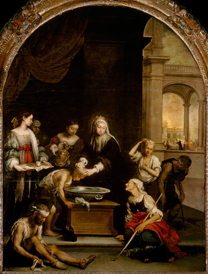 St. Elizabeth of Hungary tending the sick and leprous od Bartolomé Esteban Perez Murillo