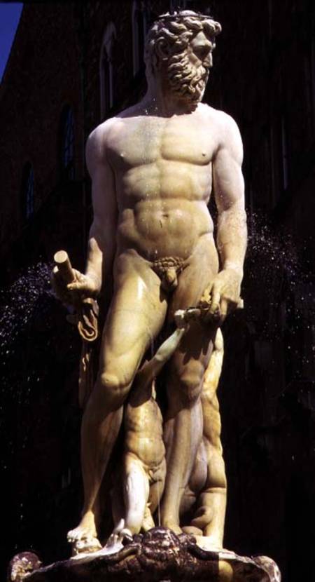 The Fountain of Neptune, detail of the figure of Neptune od Bartolomeo Ammannati