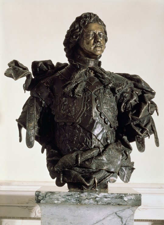 Portrait Bust of Emperor Peter the Great od Bartolomeo Carlo Rastrelli
