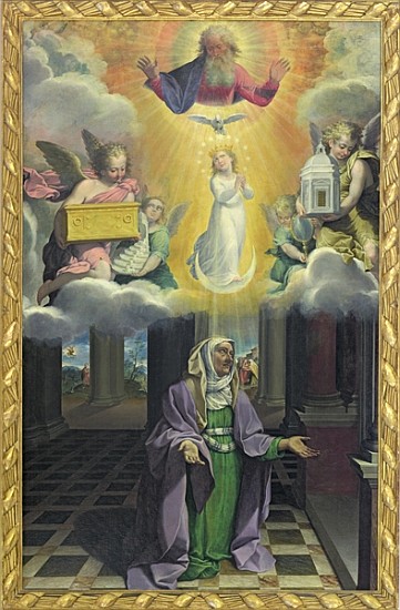 St. Anne and the Immaculate Conception od Bartolomeo Cesi