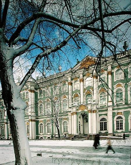 View of the South Facade of the Winter Palace, from Palace Square od Bartolomeo Franceso Rastrelli