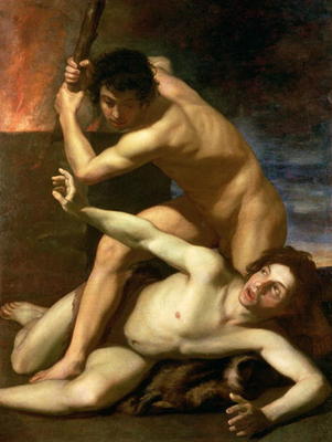 Cain murdering Abel, c.1610 od Bartolomeo Manfredi