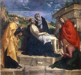 B.Montagna / Pieta w.Saints /Paint./1500