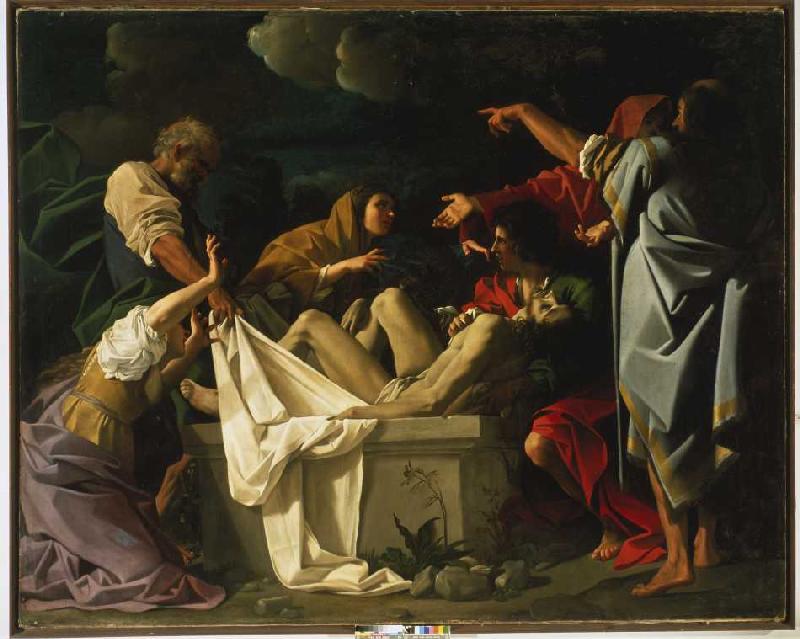 Burial Christi. od Bartolomeo Schidone