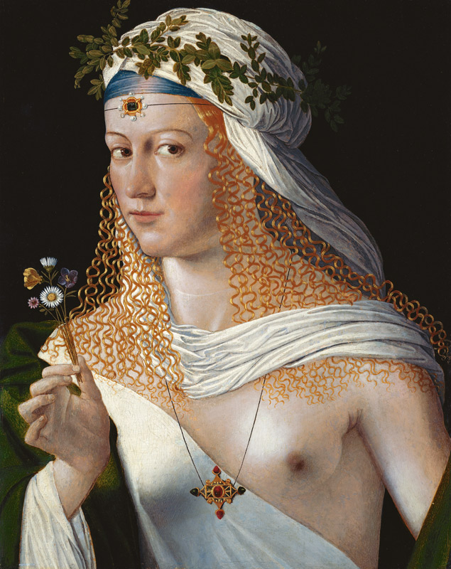Idealised Portrait of a Courtesan as Flora od Bartolomeo Veneto