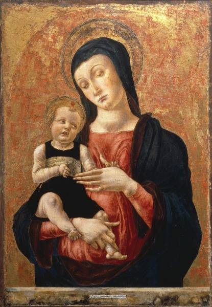 B.Vivarini / Mary with Child / c.1465 od Bartolomeo Vivarini