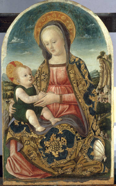 Vivarini School / Mary with the Child od Bartolomeo Vivarini