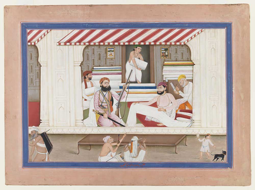 Cloth merchants shop, c.1850 od Basarat