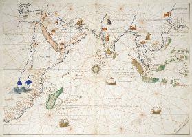 The Indian Ocean, from an Atlas of the World in 33 Maps, Venice, 1st September 1553(see also 330956)