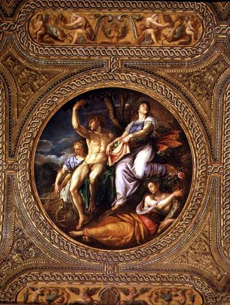 Agriculture, Pomona, Ceres and Neptune, from the ceiling of the library od Battista Franco