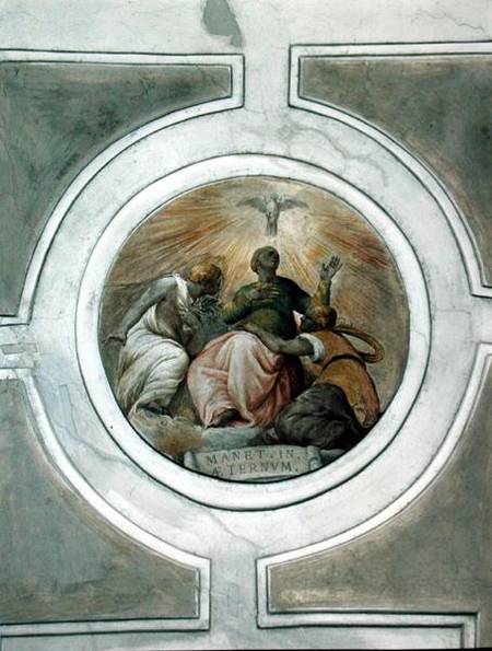 Representation of one of the Virtues, detail from the ceiling of the Grimani Chapel od Battista Franco