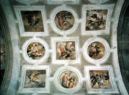 View of the Vault, from the ceiling of the Grimani Chapel od Battista Franco