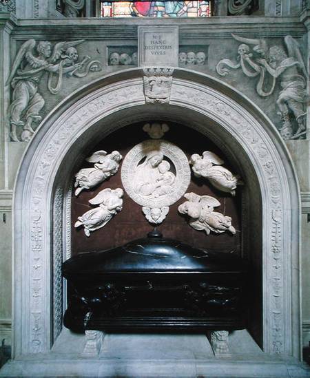 Tomb of Filippo Strozzi (1428-91) in the Strozzi Chapel od Benedetto  da Maiano
