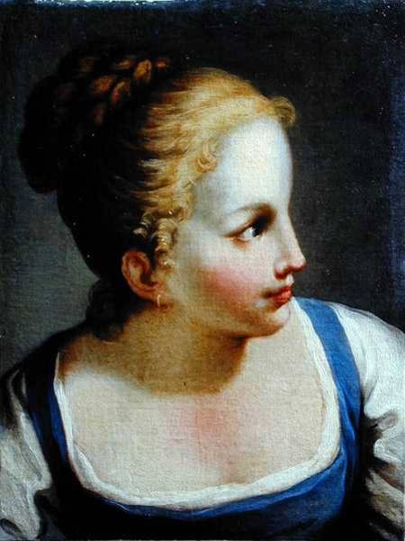 Head of a Young Girl od Benedetto Luti