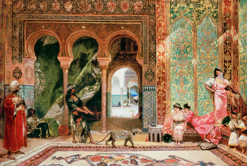 A Royal Palace in Morocco od Benjamin Constant