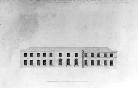 Elevation of the Kitchen Offices of a house, 1815 od Benjamin Dean Wyatt