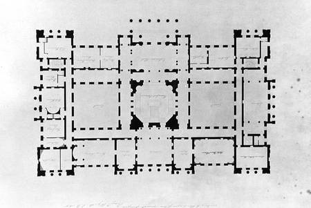 Plan of the principal floor od Benjamin Dean Wyatt