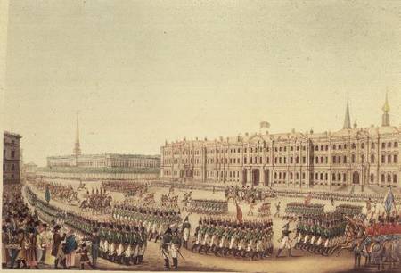 View of the Parade and Imperial Palace of St.Petersburg od Benjamin Patersen