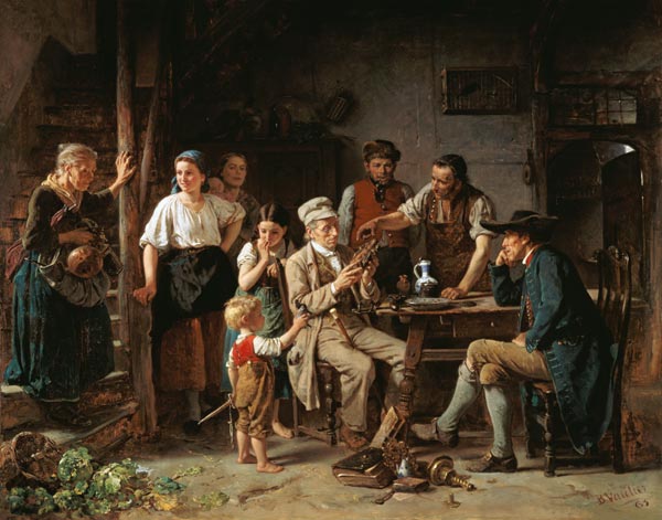The antique dealer in the village od Benjamin Vautier