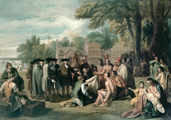 William Penn´s Vertrag mit den Indianern im November 1683 od Benjamin West