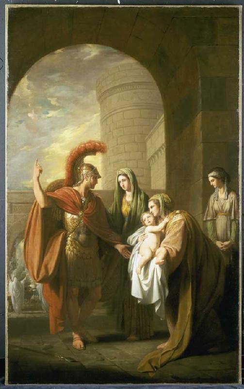 Hector says goodbye to Andromache od Benjamin West