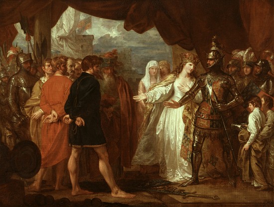 Queen Philippa Interceding for the Lives of the Burghers of Calais od Benjamin West