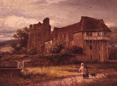 Stokesay Castle, Shropshire od Benjamin Williams Leader