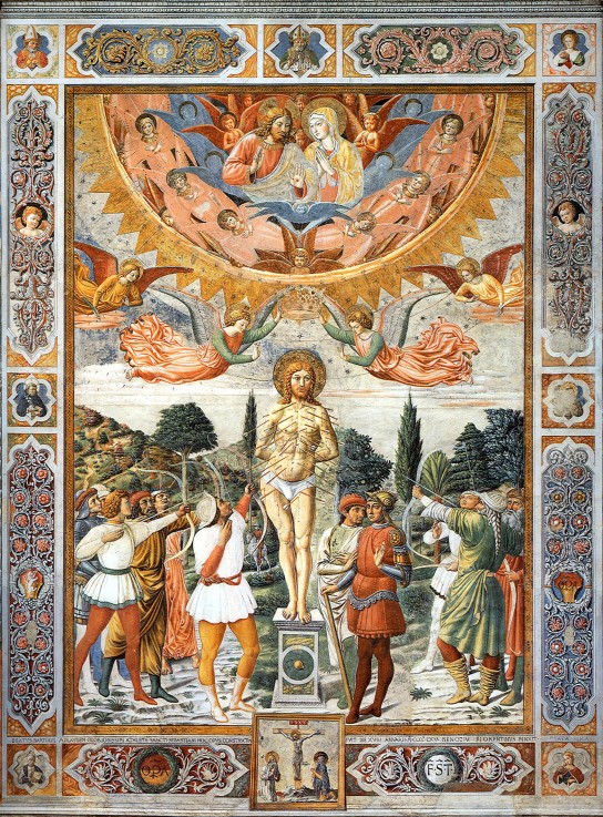 The Martyrdom of Saint Sebastian od Benozzo Gozzoli