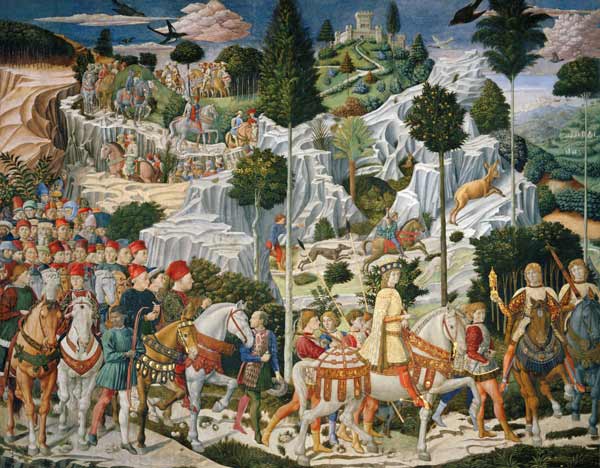 The procession of the king Balthasar od Benozzo Gozzoli