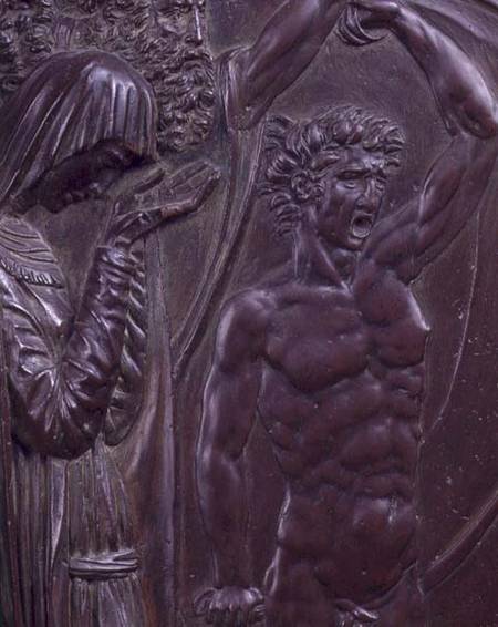 Perseus Rescuing Andromeda, detail of a screaming man od Benvenuto Cellini