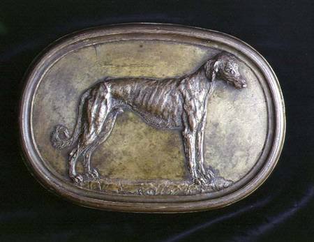Relief of a Greyhound od Benvenuto Cellini