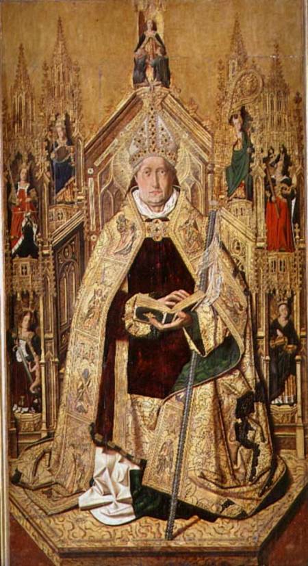 St. Dominic enthroned as Abbot of Silos od Bermejo