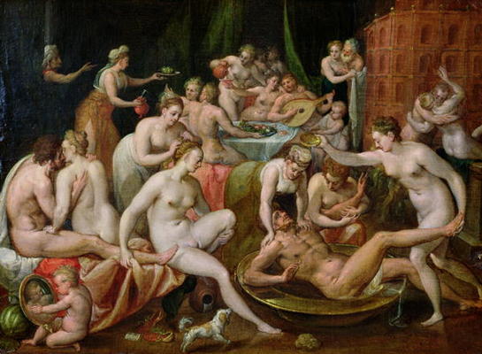 The Feast of the Gods (oil on canvas) od Bernard Ryckere