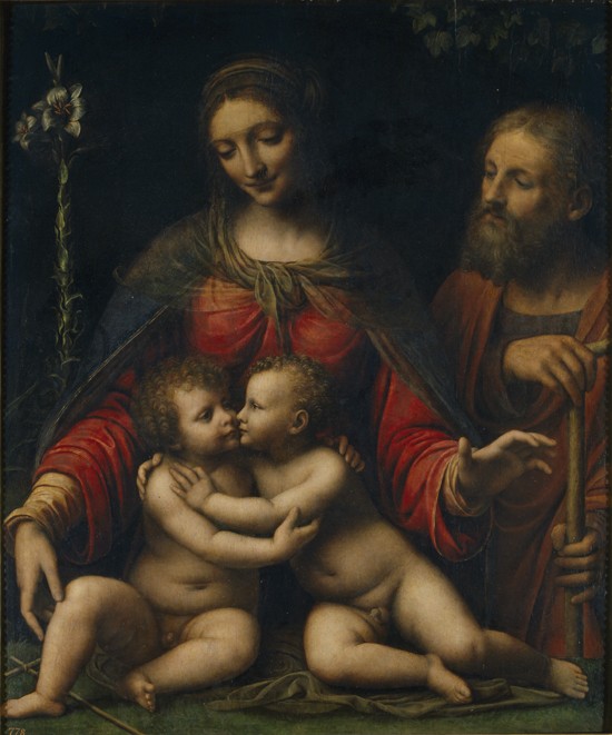 The Holy Family with John the Baptist od Bernardino Luini