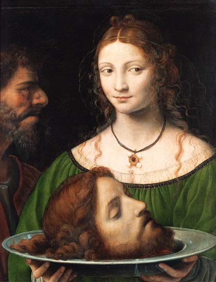 Salome with the head Johannes d.Täufers od Bernardino Luini