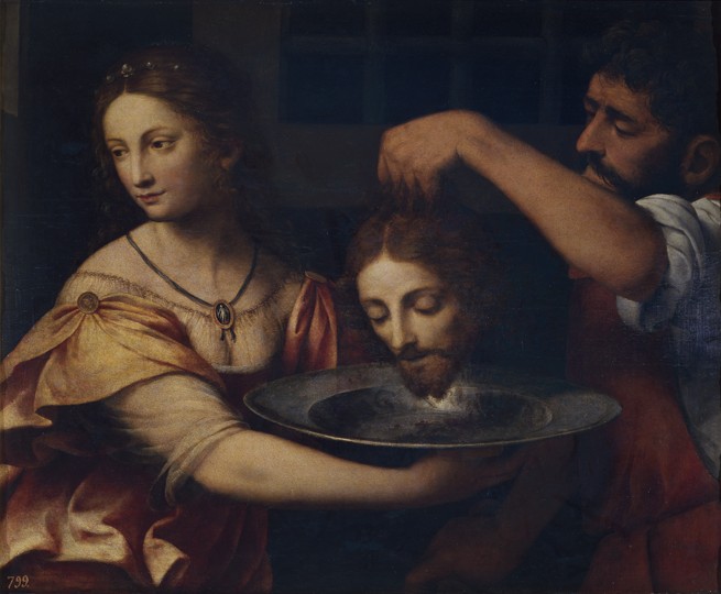 Salome receives the Head of John the Baptist od Bernardino Luini