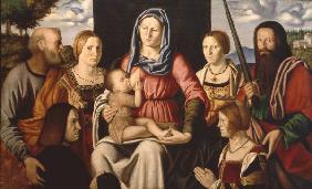 Mary, Child, Saints / Luini